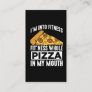 Fitness Pizza Slice Restaurant Lover Gym Foodie Business Card
