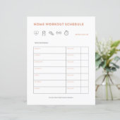 Fitness Planner Home Workout Exercise Tracker (Standing Front)