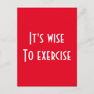 Fitness Postcard