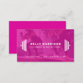 Fitness pro modern business card with photo (Front/Back)