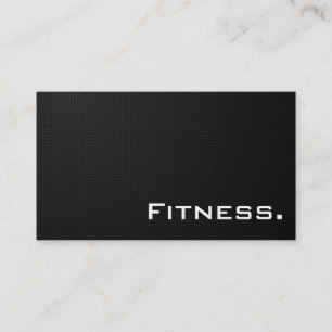 Fitness Professional Business Card- Modern Black Business Card