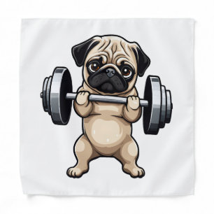 Fitness Pug Bandana