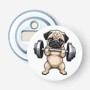 Fitness Pug Bottle Opener