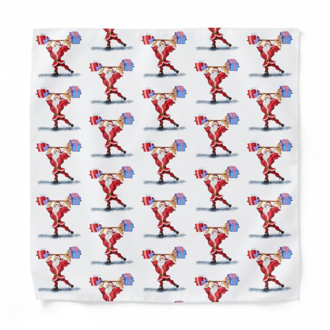 Fitness Santa Christmas Bandana (Front)