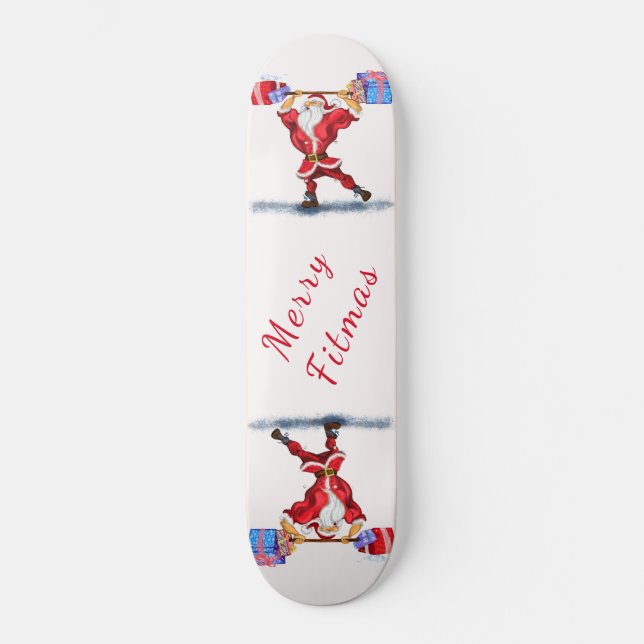 Fitness Santa Claus Skateboard (Front)