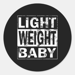 Fitness Saying Kraftsport - Light Weight Ba  Classic Round Sticker