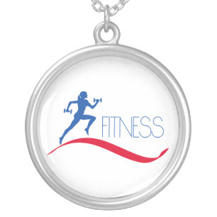 Fitness Silver Plated Necklace