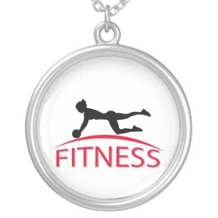 Fitness Silver Plated Necklace