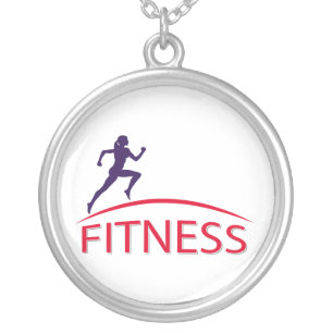 Fitness Silver Plated Necklace