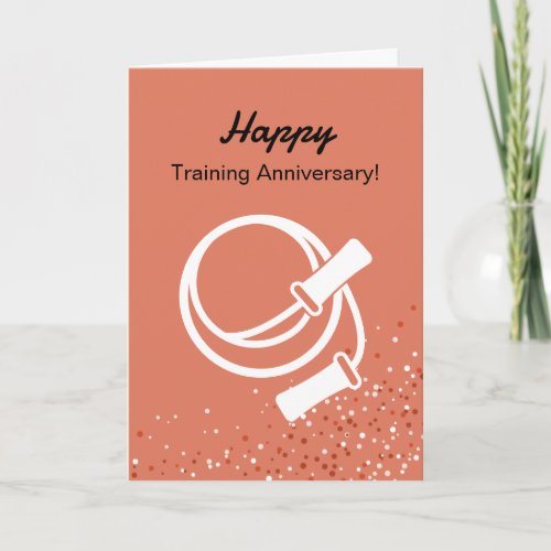 Fitness Skipping Rope Happy Training Anniversary