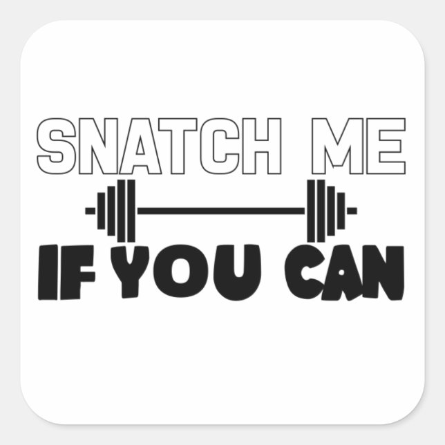 Fitness Snatch Square Sticker (Front)