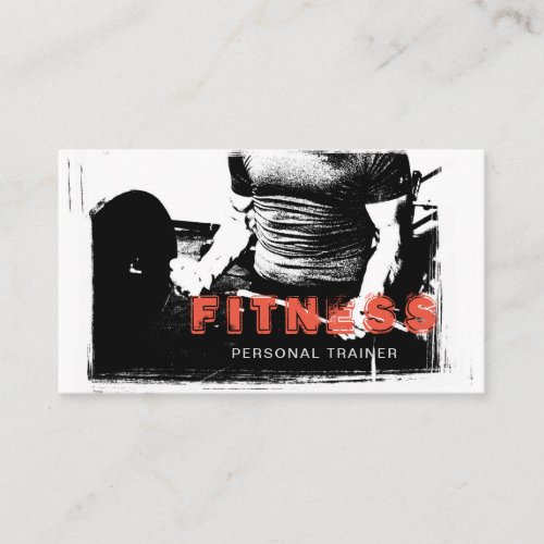 Fitness Sport Coach Personal Trainer Modern Business Card