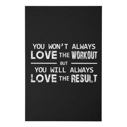 Fitness Sport Gym Exercise Workout Funny Gift Idea Faux Canvas Print