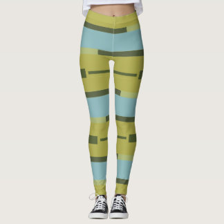 Fitness sport strips leggings