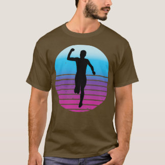 Fitness Sprinter Vintage Athlete Runner Jogging T-Shirt