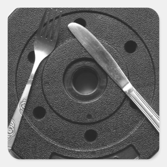 Fitness Square Sticker