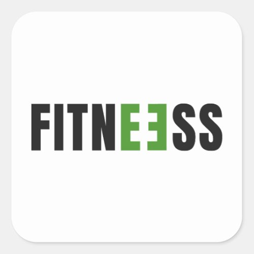 Fitness _ Strengh _ Gym Life _ Working Out _ Yoga Square Sticker
