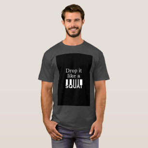 Fitness T-shirt squat