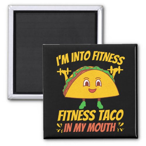 Fitness Taco Exercise Gym Magnet