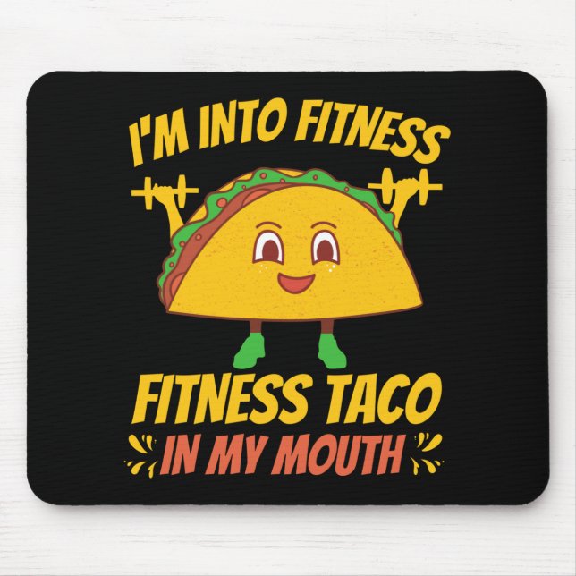 Fitness Taco Exercise Gym Mouse Pad (Front)