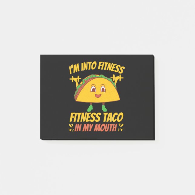 Fitness Taco Exercise Gym Post-it Notes (Front)