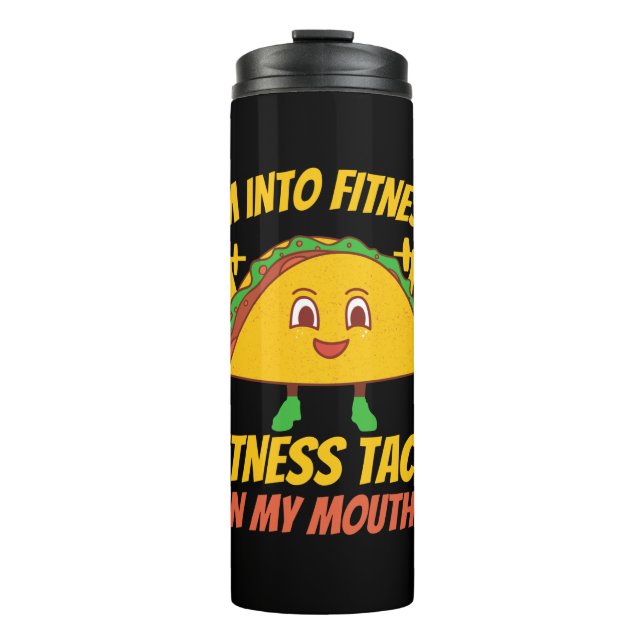 Fitness Taco Exercise Gym Thermal Tumbler (Front)