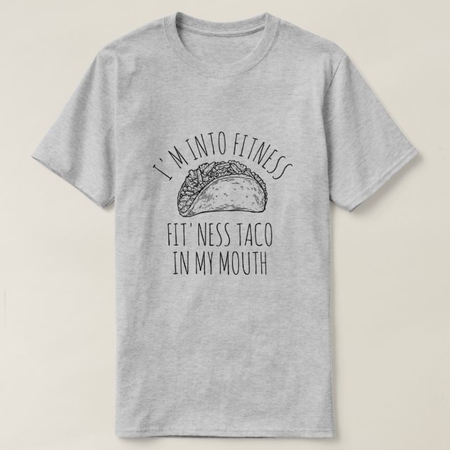 FITNESS TACO IN MY MOUTH MEN'S T-Shirt (Design Front)