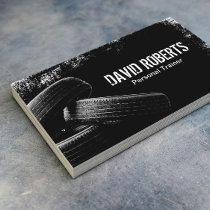 Fitness Tire Training Grunge Black Professional Business Card