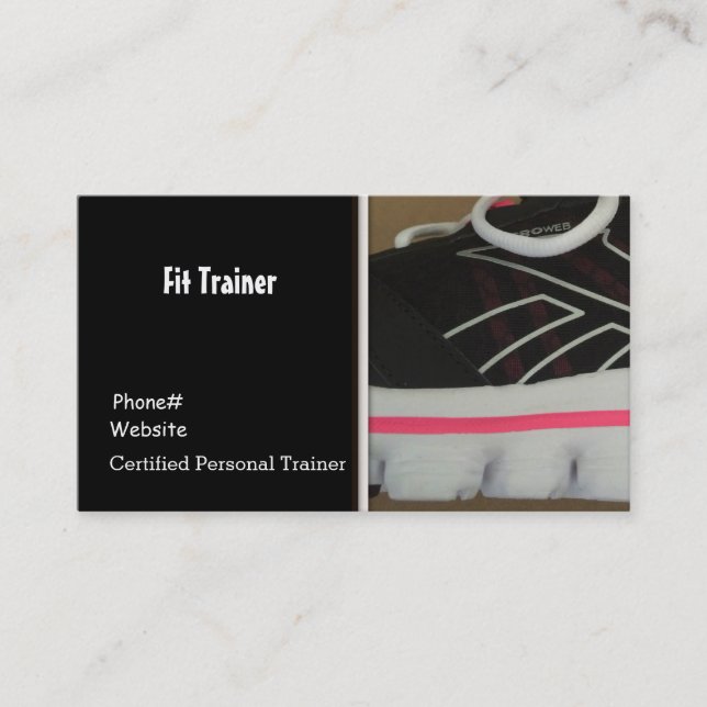 Fitness Trainer Business Card (Front)