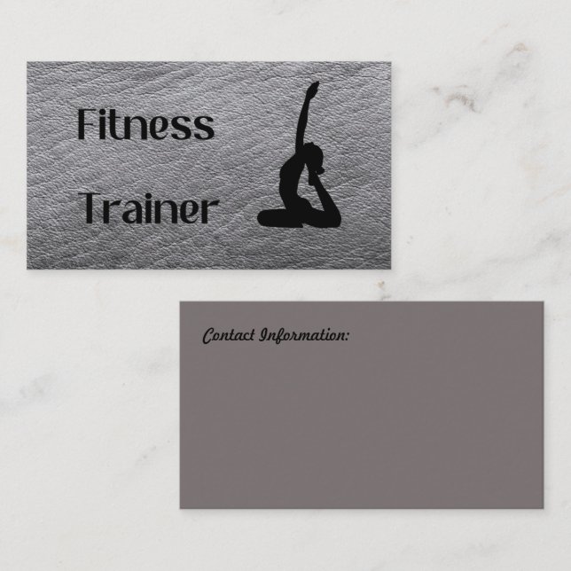 Fitness Trainer Business Card (Front/Back)