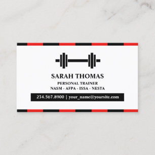 Fitness Trainer Business Card Template