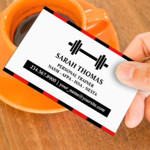 Fitness Trainer Business Card Template