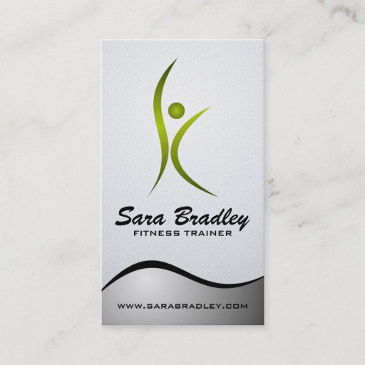 Customizable Fitness Trainer - Business Cards