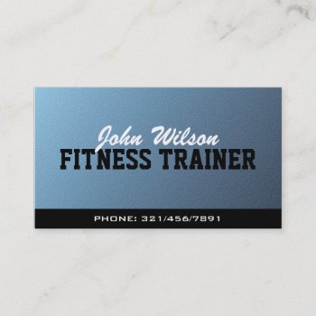 Fitness Trainer - Business Cards by Creativefactory at Zazzle