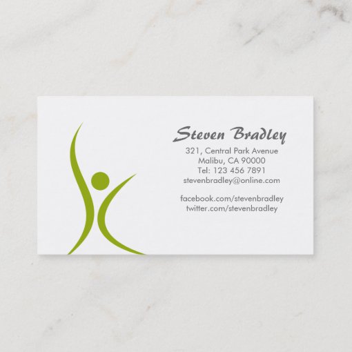 Fitness Trainer Business Cards Zazzle