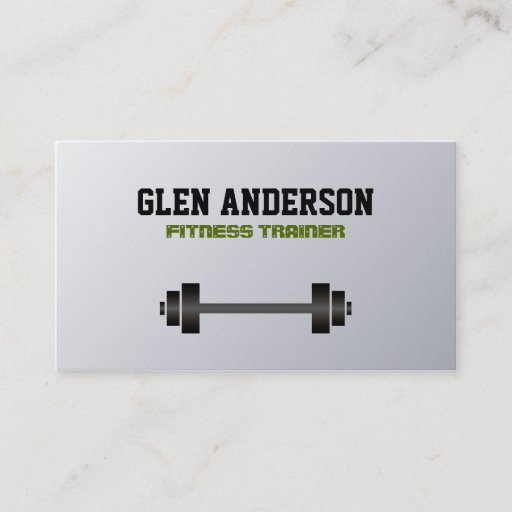 Customizable Fitness Trainer - Business Cards