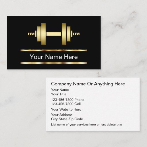 Customizable Fitness Trainer Business Cards