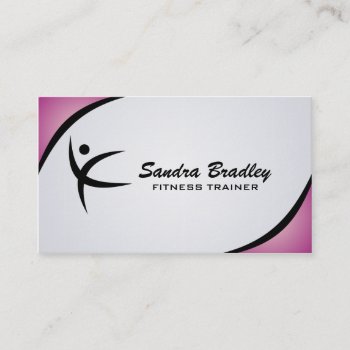 Fitness Trainer - Business Cards by Creativefactory at Zazzle