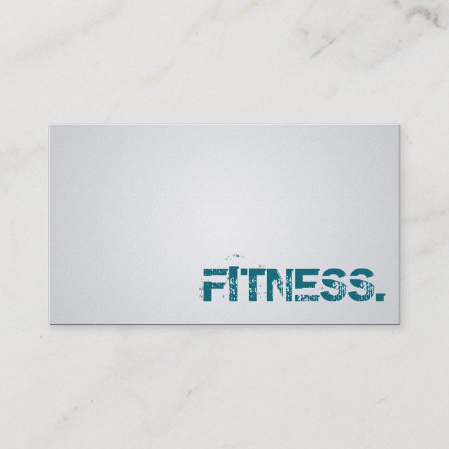 Fitness Trainer - Business Cards (Front)