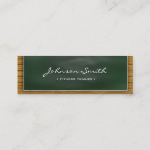 Fitness Trainer - Cool Blackboard Personal Mini Business Card