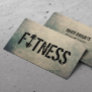 Fitness Trainer Cool Grunge Workout Bodybuilding Business Card