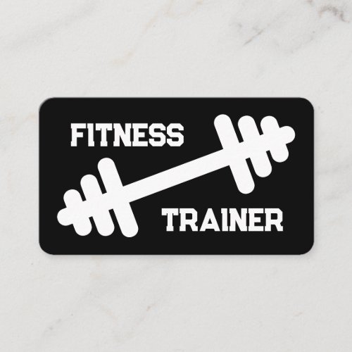 Fitness trainer gym coach business card template