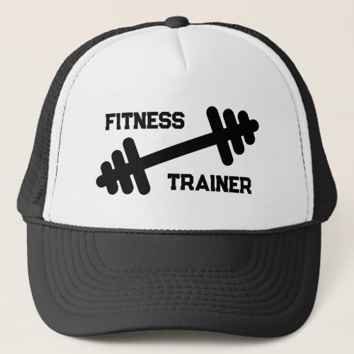 Fitness trainer gym coach trucker hat with logo