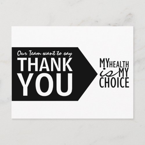 Fitness Trainer Healthy Life Coach Thank You Postcard