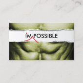 Fitness Trainer I'm Possible Professional Business Card (Front)