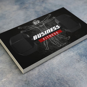 Fitness Trainer Perfect Body Professional Grunge Business Card