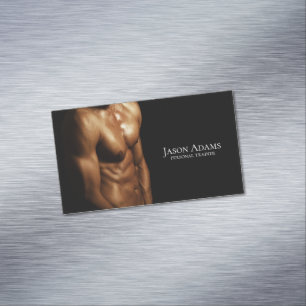 Fitness trainer, Personal trainer Business Card Magnet