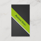 Fitness Trainer - Premium Black and Green Business Card (Back)