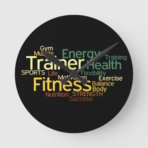 Fitness  Trainer Wall Clock