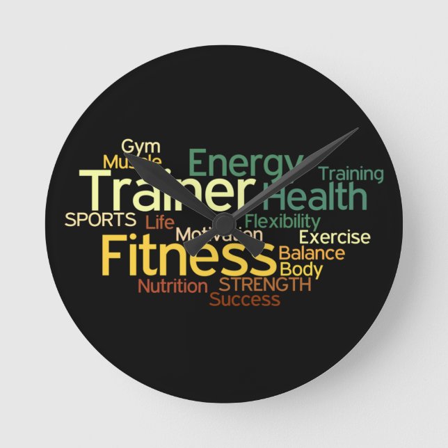 Fitness & Trainer Wall Clock (Front)